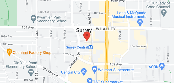 map of 1505 13438 CENTRAL AVENUE